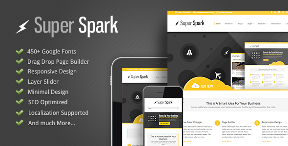 Super Spark - Responsive Minimal WordPress Logo